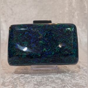 Vintage Style Modern Acrylic Clutch Blue And Green